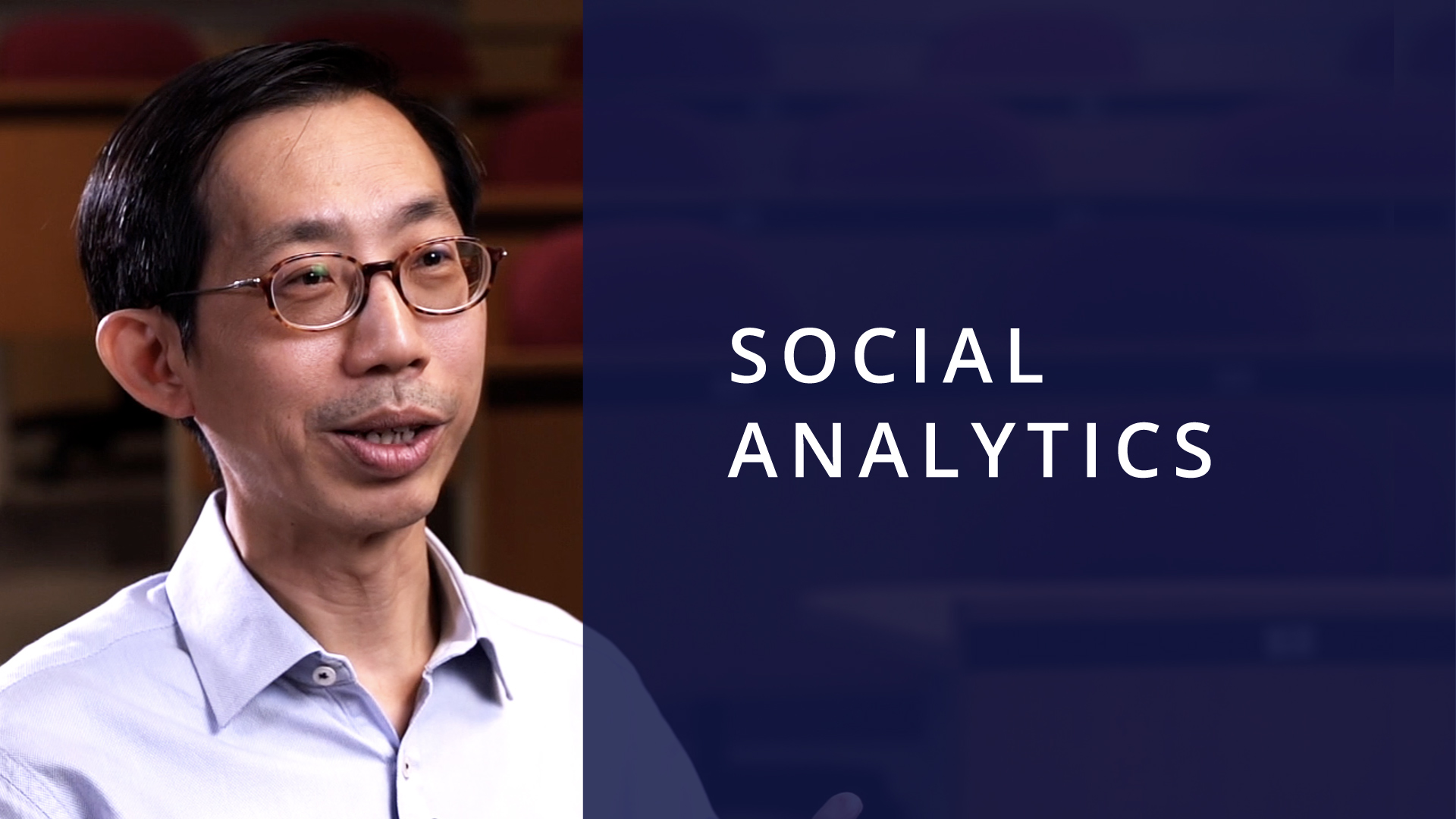 Image of Prof Lim Ee Peng, Video Title: Social Analytics
