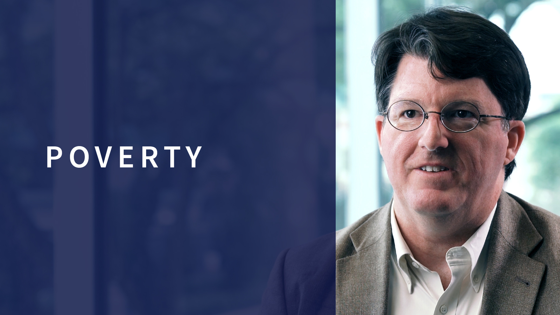 Image of Prof John Donaldson, video title: Poverty
